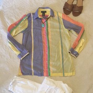 "Strips N Spring" RALPH LAUREN TOP
